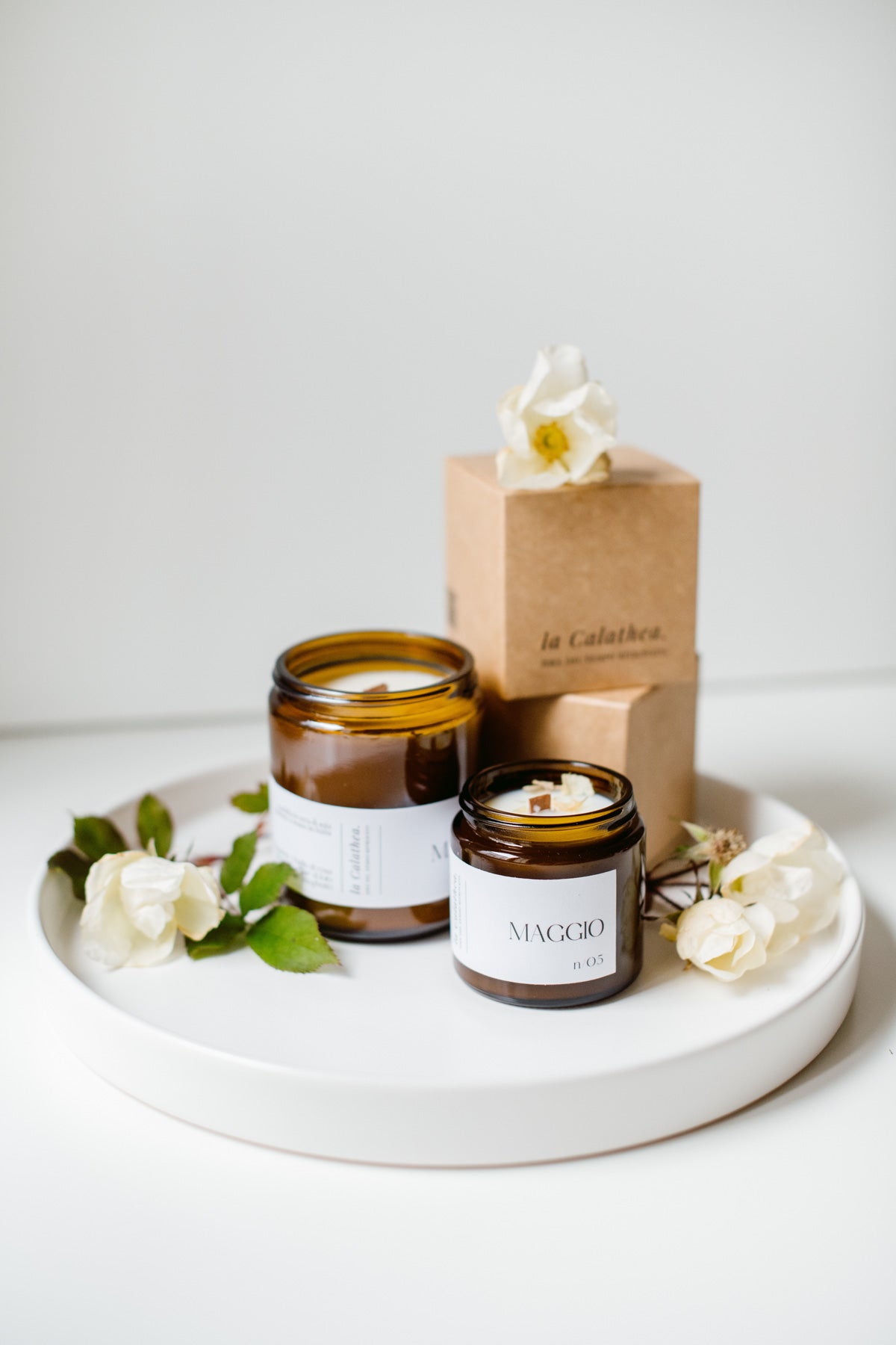 Candela in cera di soia Maggio - La Calathea