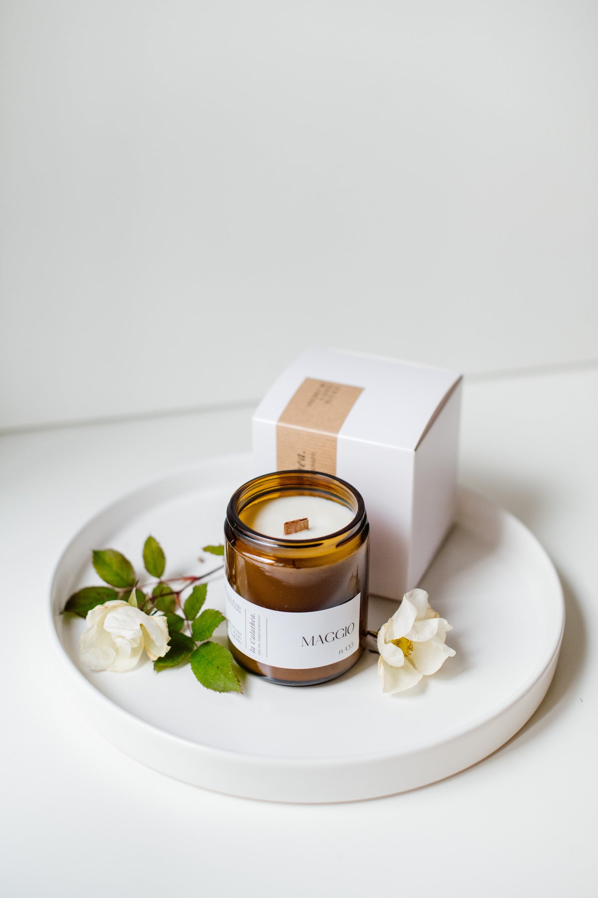 Candela in cera di soia Maggio - La Calathea