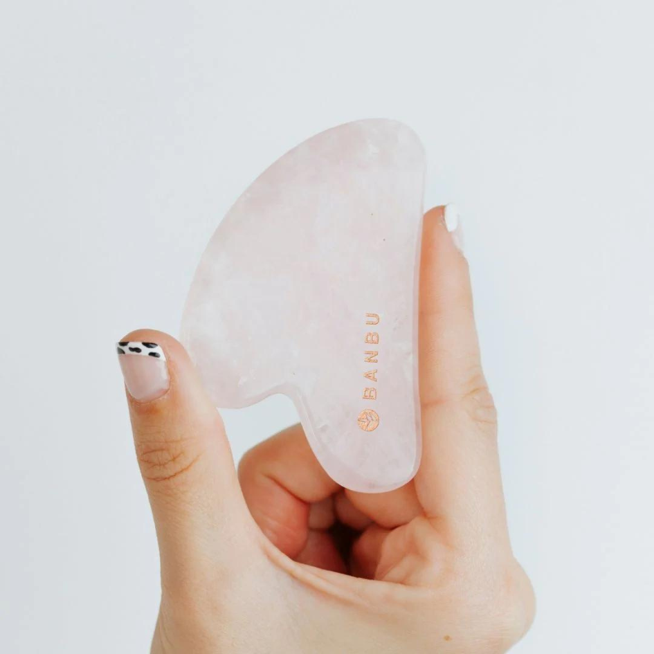 Gua Sha in quarzo rosa - Banbu