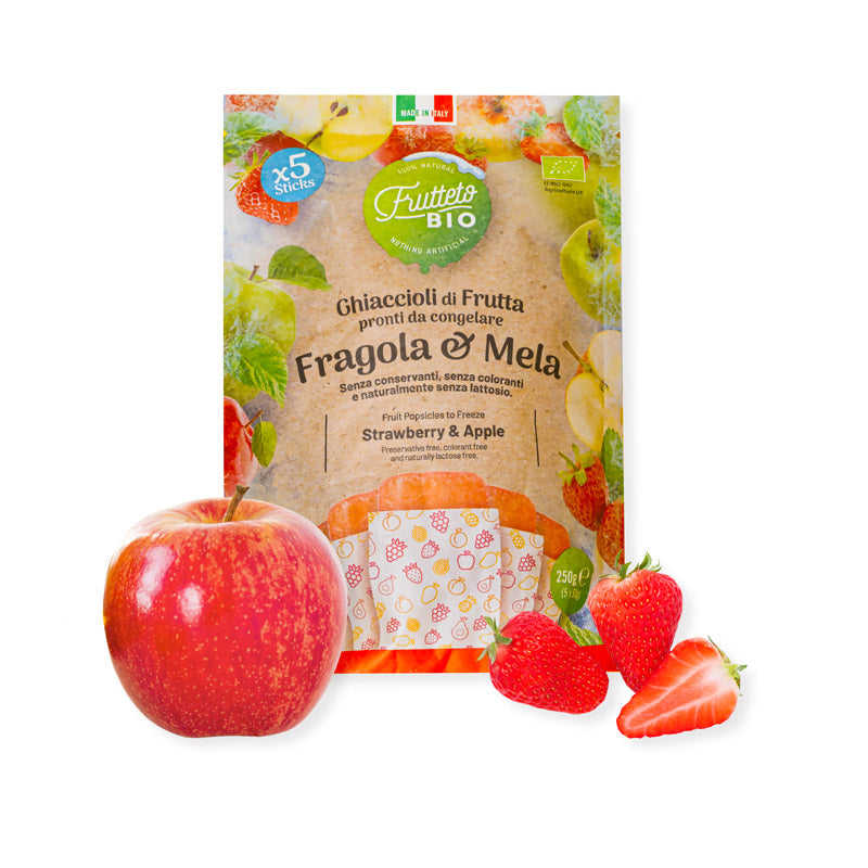 Ghiaccioli 100% frutta Fragola&Mela - Frutteto