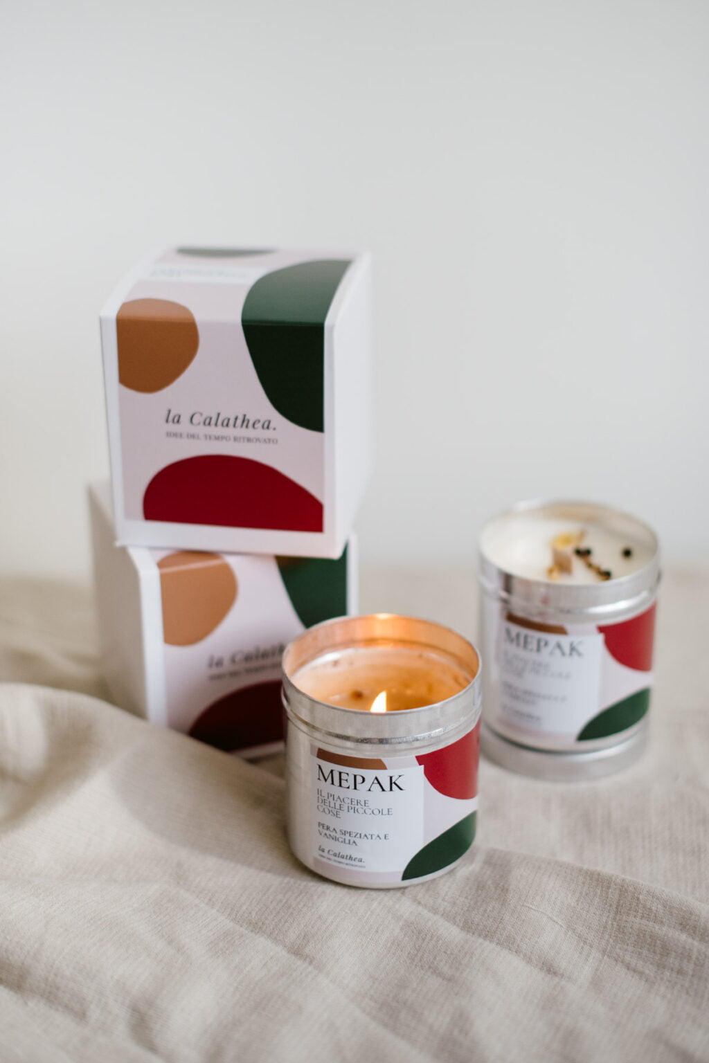 Candela in cera di soia Mepak - La Calathea