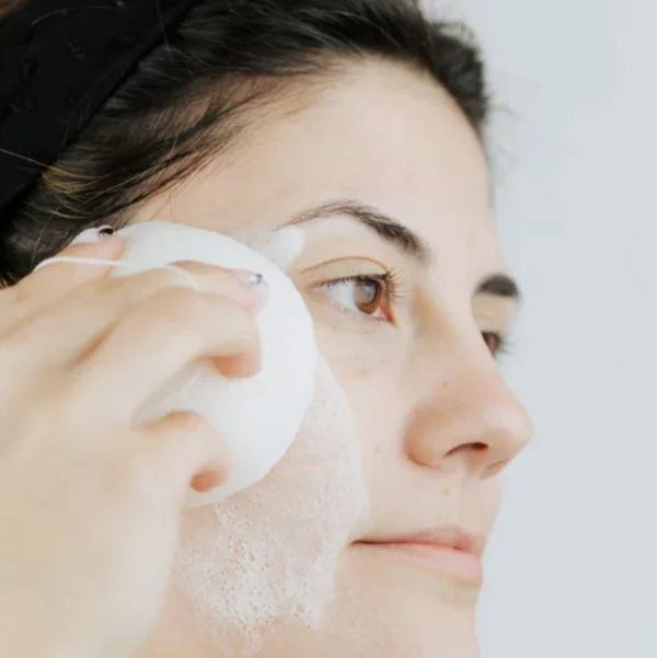 Spugna in konjac bianca per il viso - Banbu