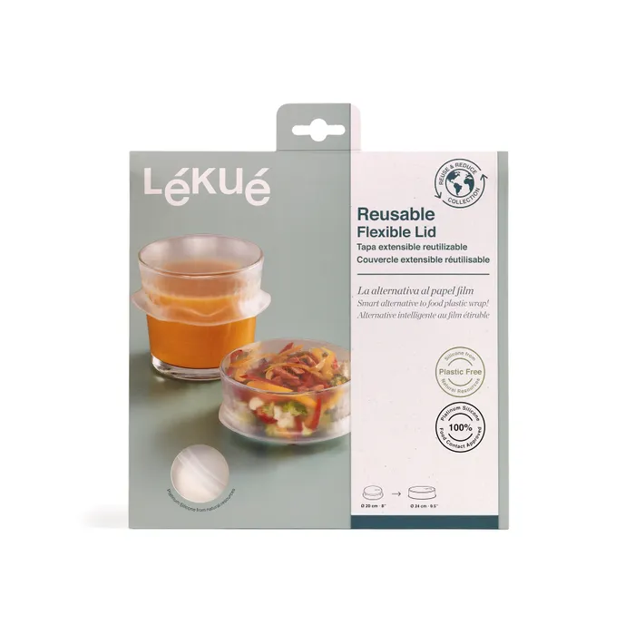 confezione coperchio in silicone lekue piccoli passi green