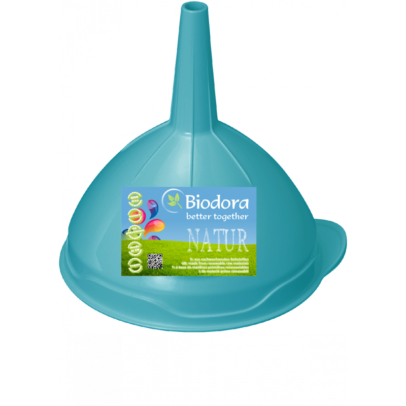 imbuto in bioplastica azzurro piccoli passi green