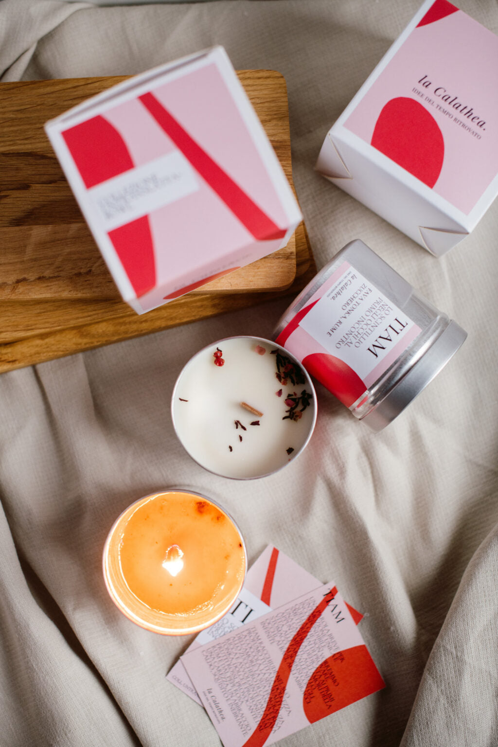 candela in cera di soia tiam