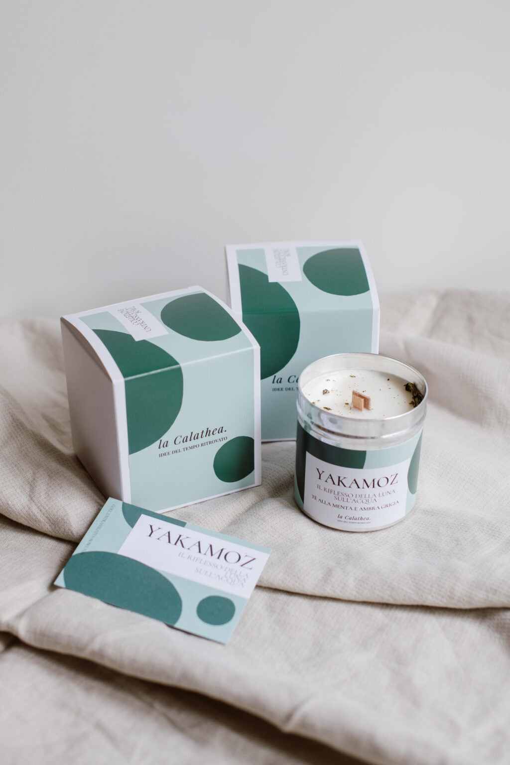 yakamoz candela in cera di soia artigianale