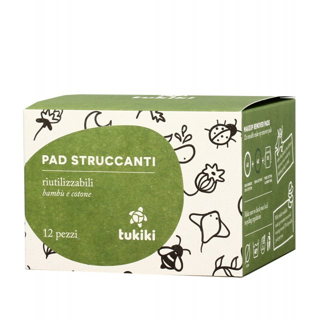 Tukiki dischetti struccanti lavabili scatola in cartone