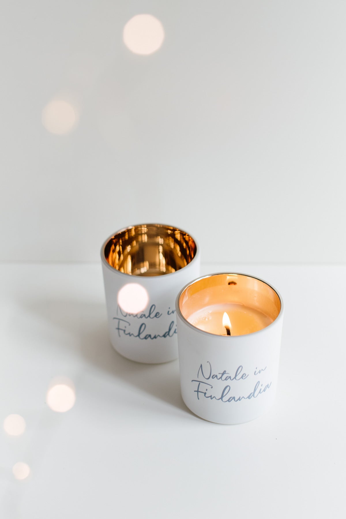 Candela in cera di soia Natale in Finlandia - La Calathea