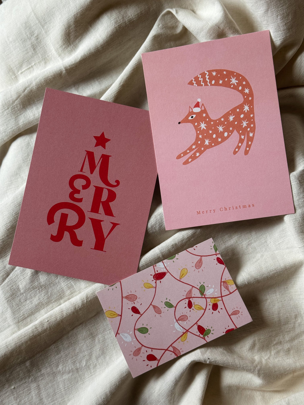 Biglietto auguri natalizio bastoncino di zucchero