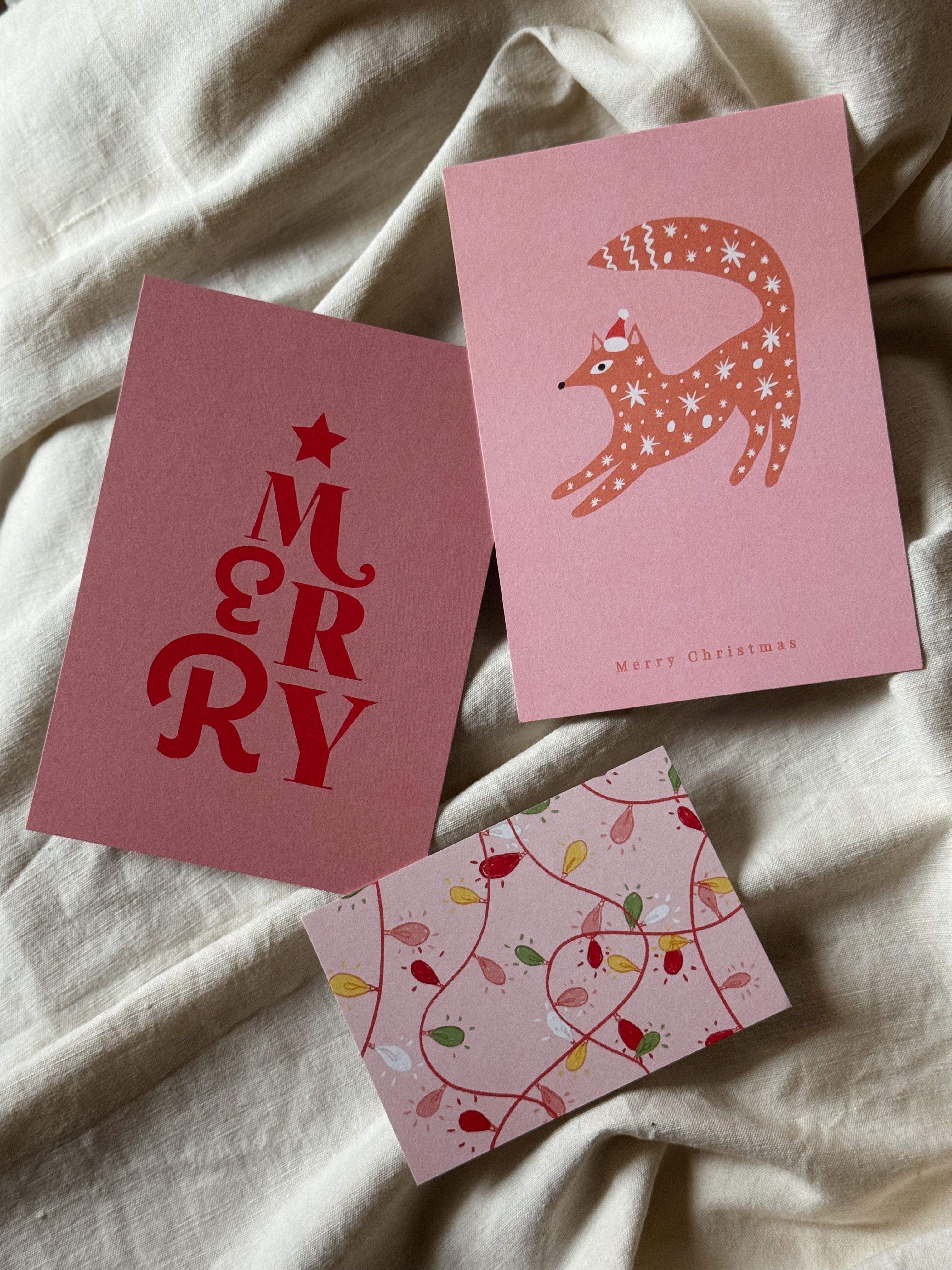 Biglietto auguri natalizio "Merry Christmas"