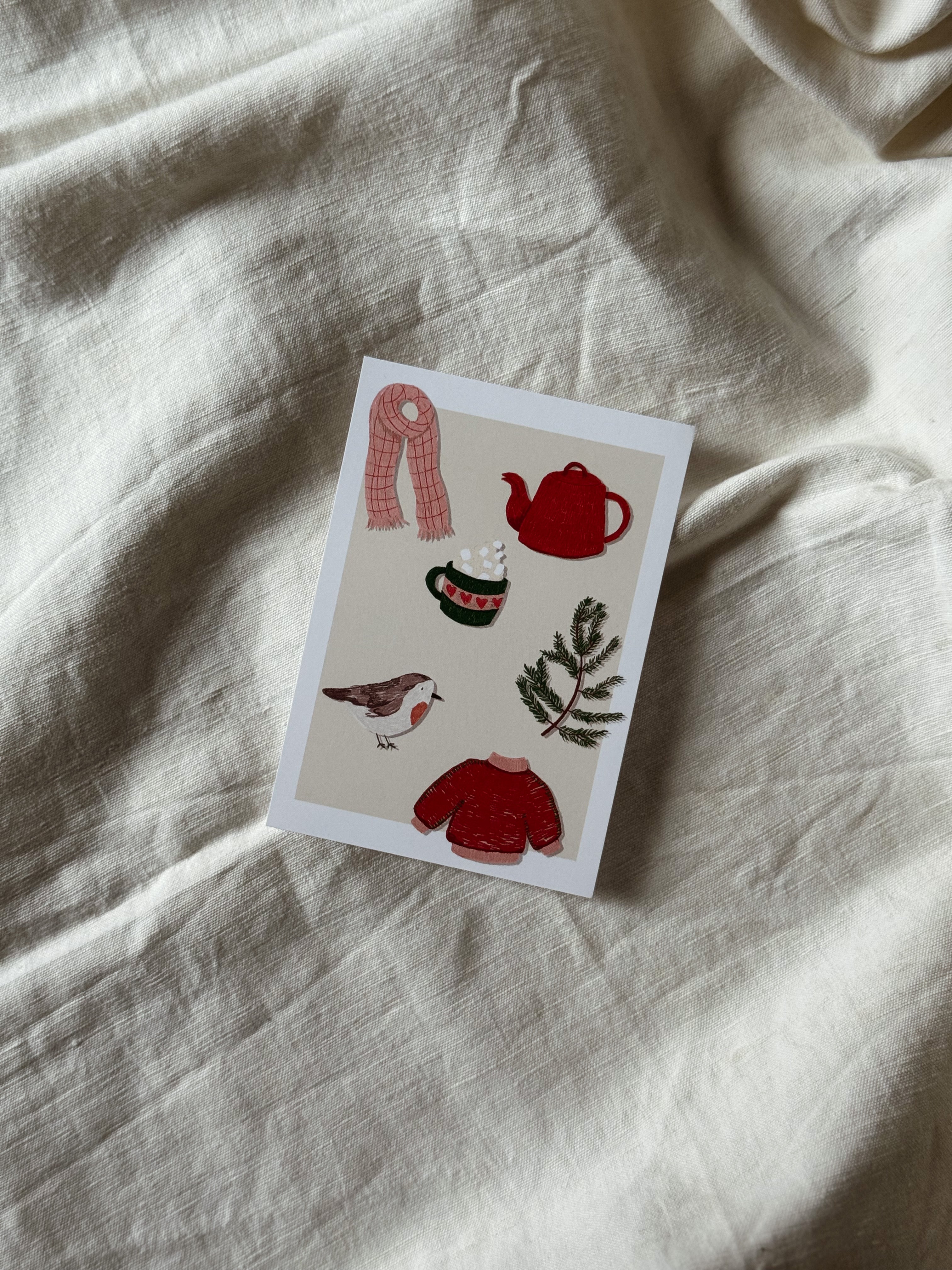 Biglietto auguri natalizio Cozy Winter