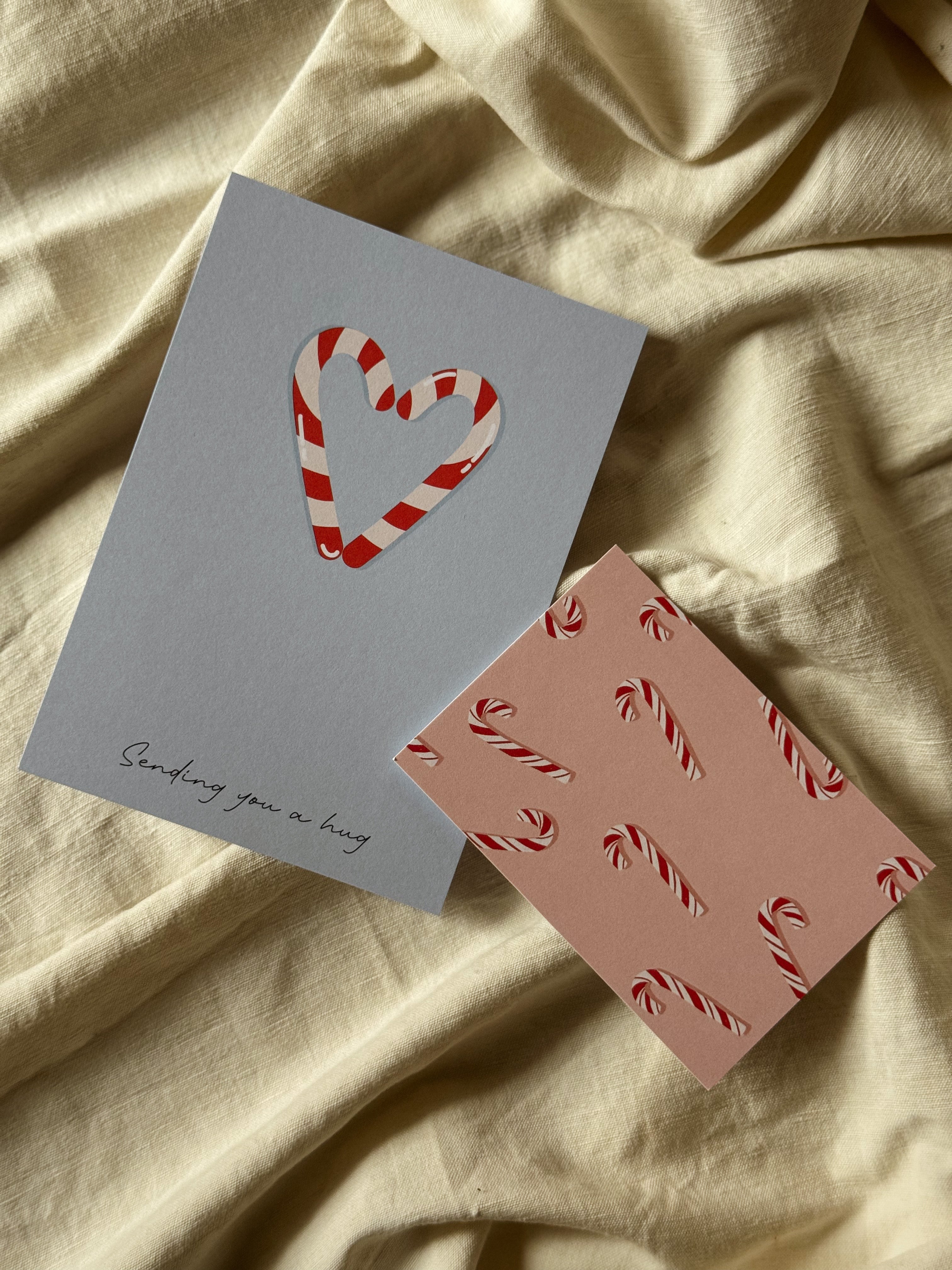 Biglietto auguri natalizio "Sending you a hug"