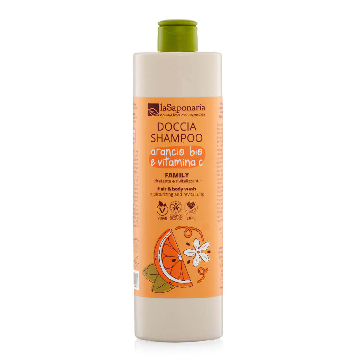 Doccia Shampoo Arancio Bio e Vitamina C - La Saponaria