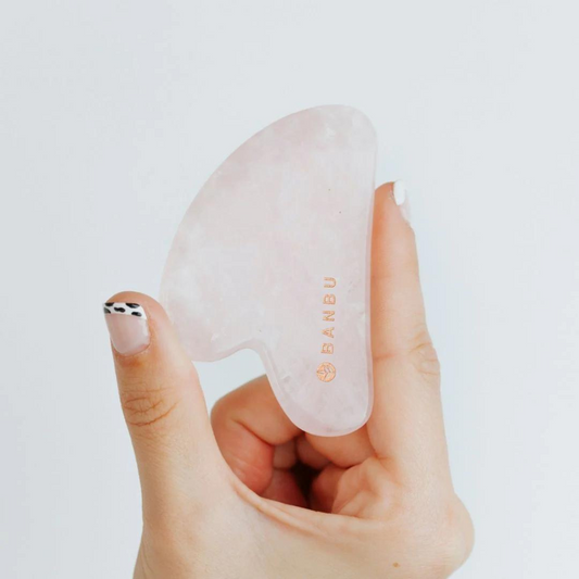 Gua Sha in quarzo rosa - Banbu