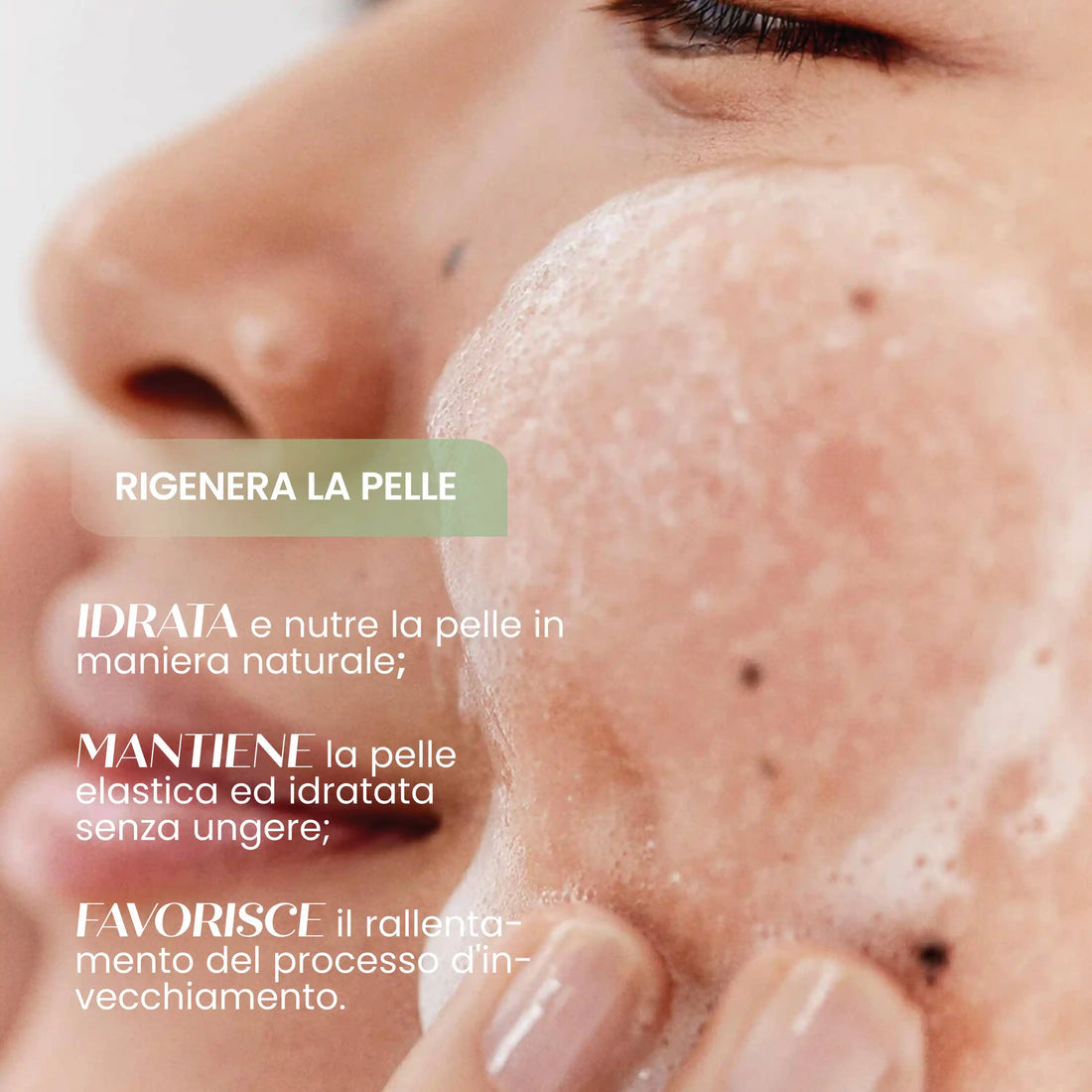 Detergente mousse viso rigenerante (pelli normali e miste) - Senso Naturale