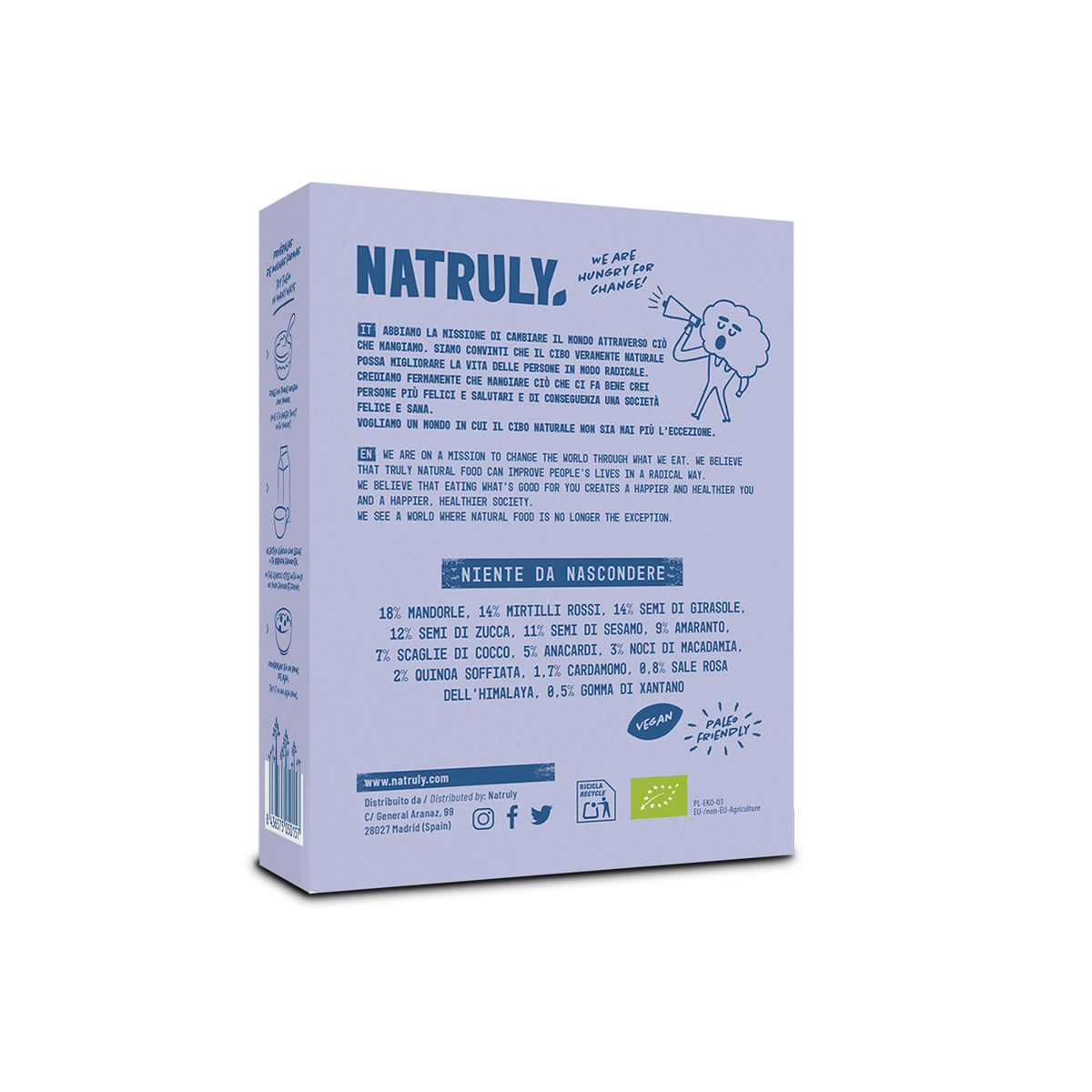 Granola ai Mirtilli e Cardamomo - Natruly