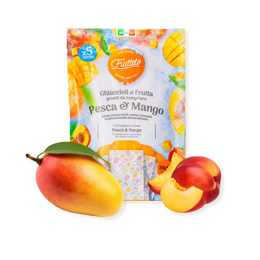 Ghiaccioli alla frutta 100% frutta Pesca&Mango - Frutteto