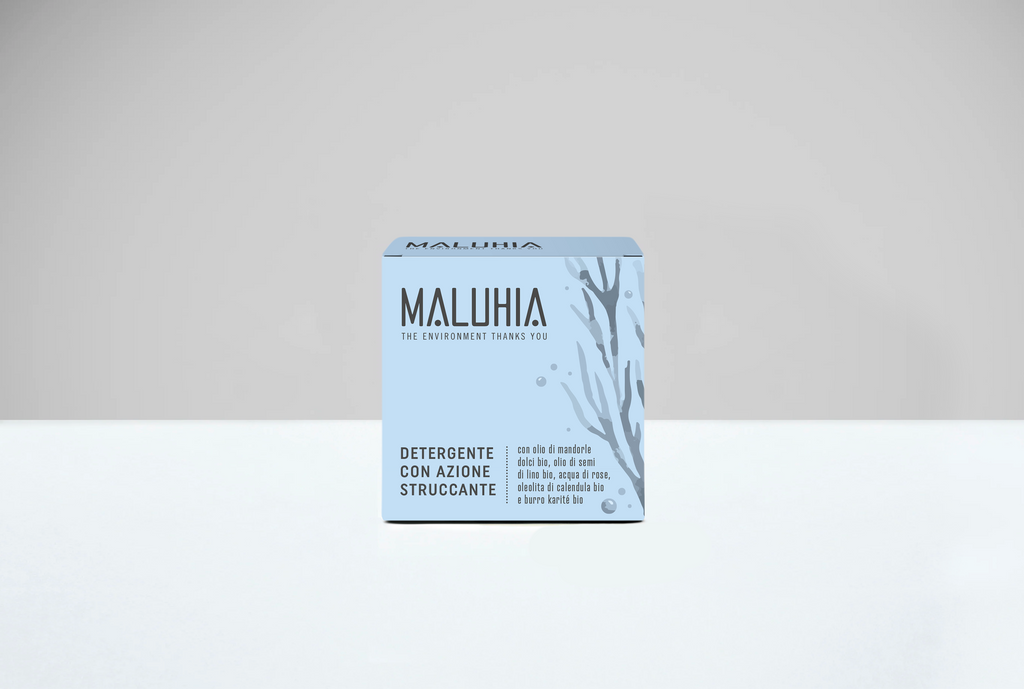 Detergente viso solido ad azione struccante - Maluhia