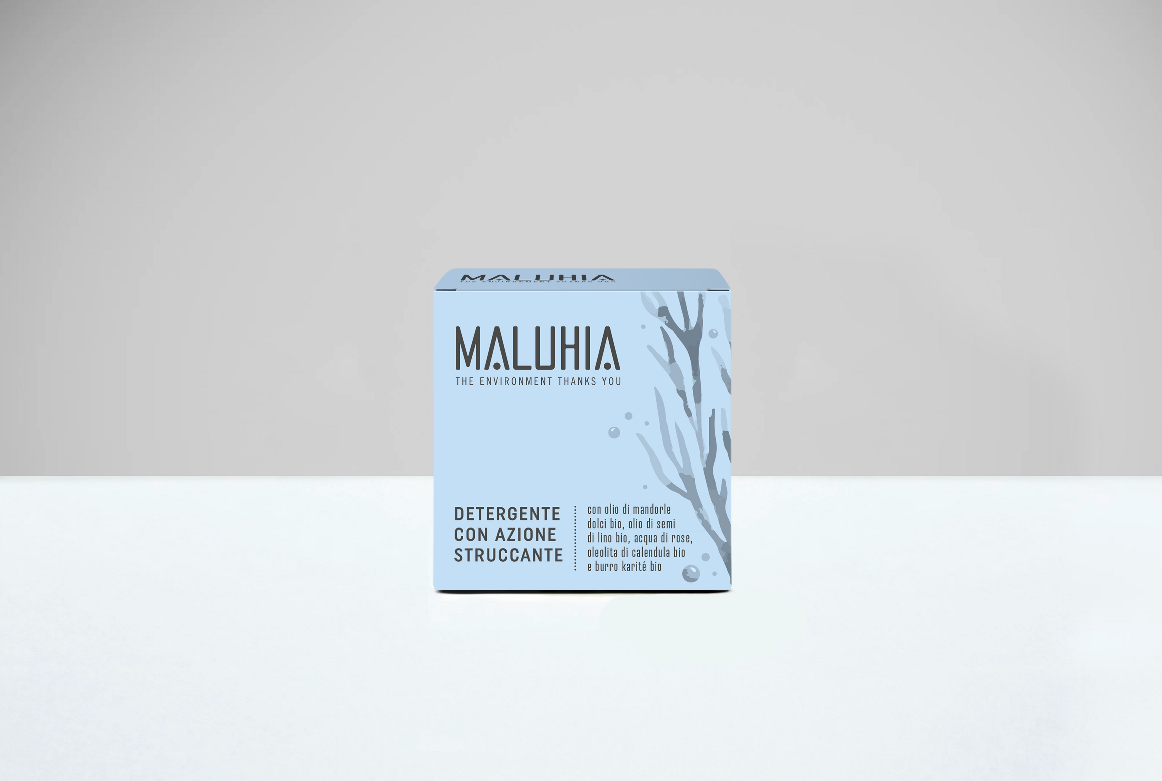 Detergente viso solido ad azione struccante - Maluhia