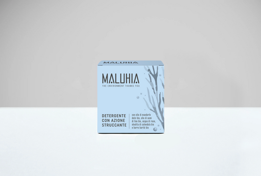 Detergente viso solido ad azione struccante - Maluhia