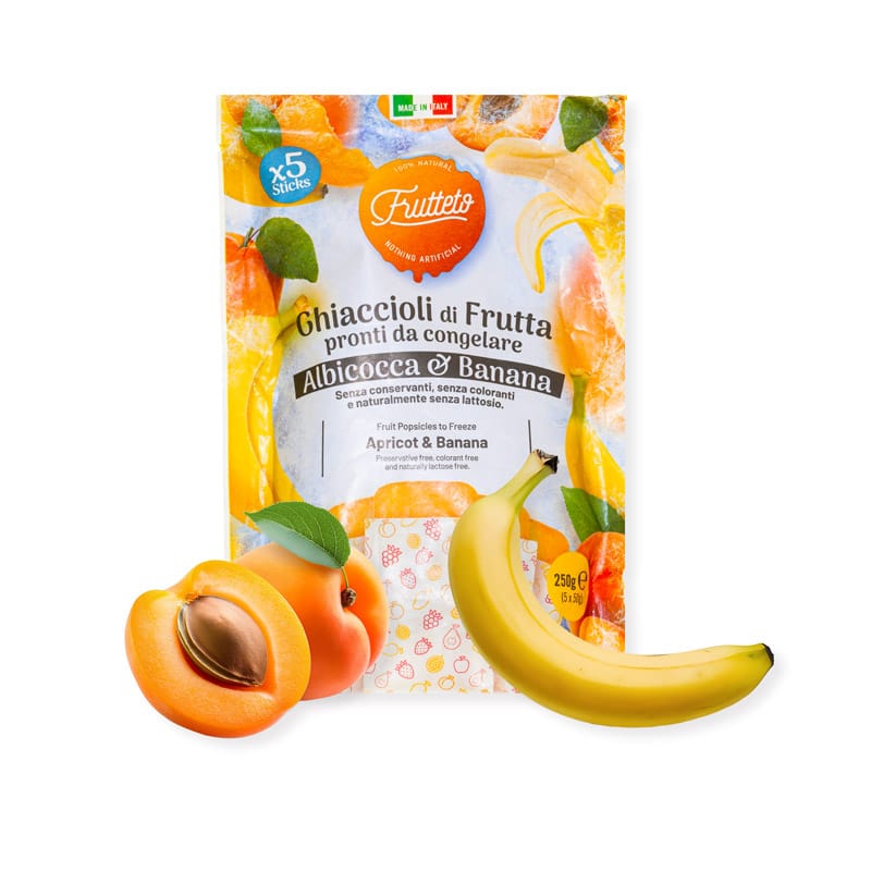 Ghiaccioli 100% frutta Banana&Albicocca - Frutteto