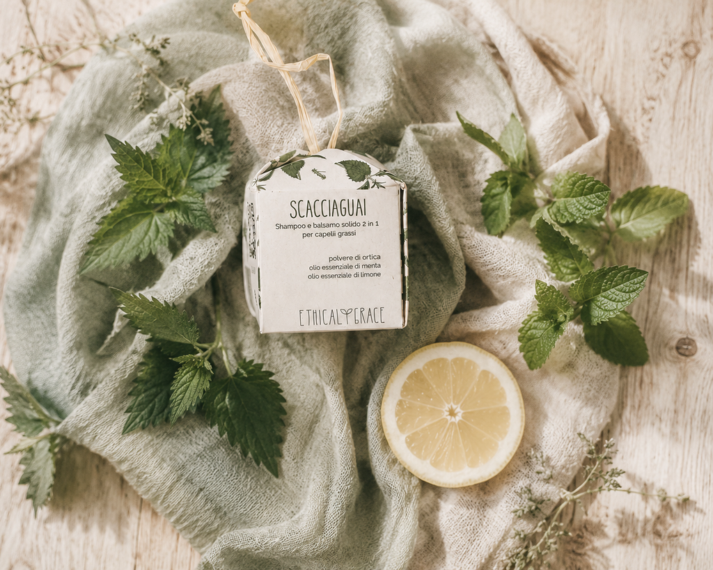 Shampoo solido 2in1 Lo Scacciaguai (purificante, per capelli grassi) - Ethical Grace