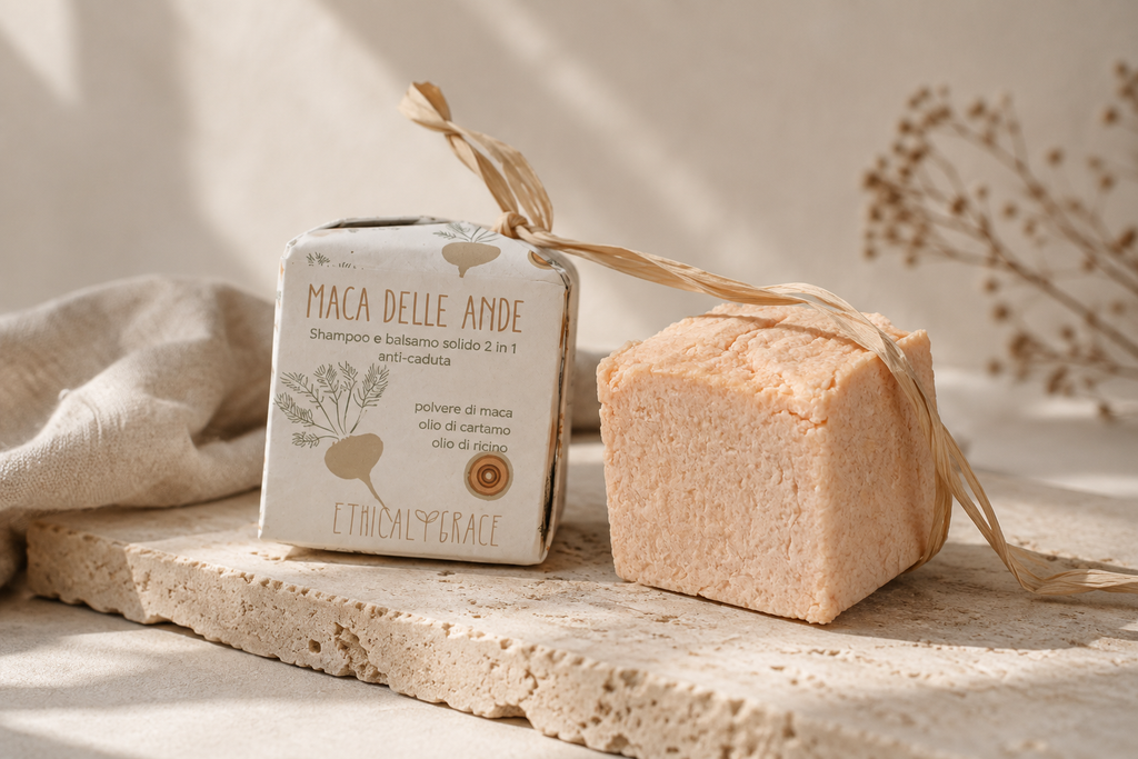 Shampoo solido 2in1 Maca Delle Ande (Rinforzante) - Ethical Grace