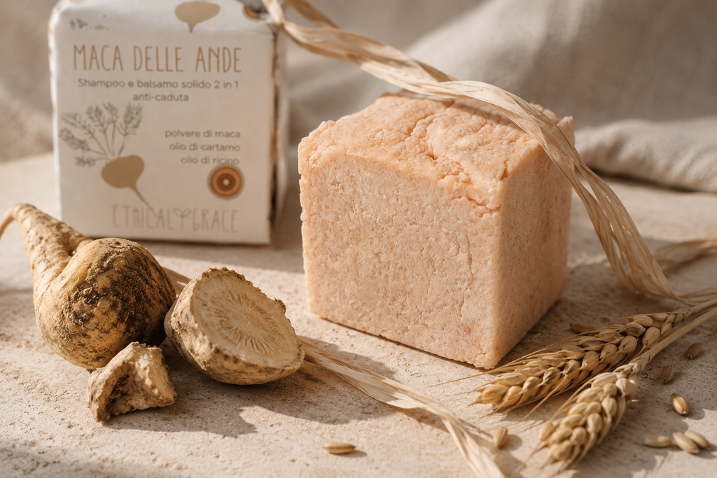Shampoo solido 2in1 Maca Delle Ande (Rinforzante) - Ethical Grace