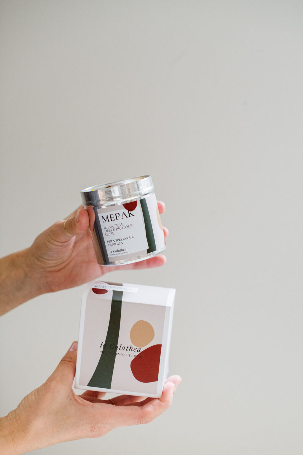 Candela in cera di soia Mepak - La Calathea