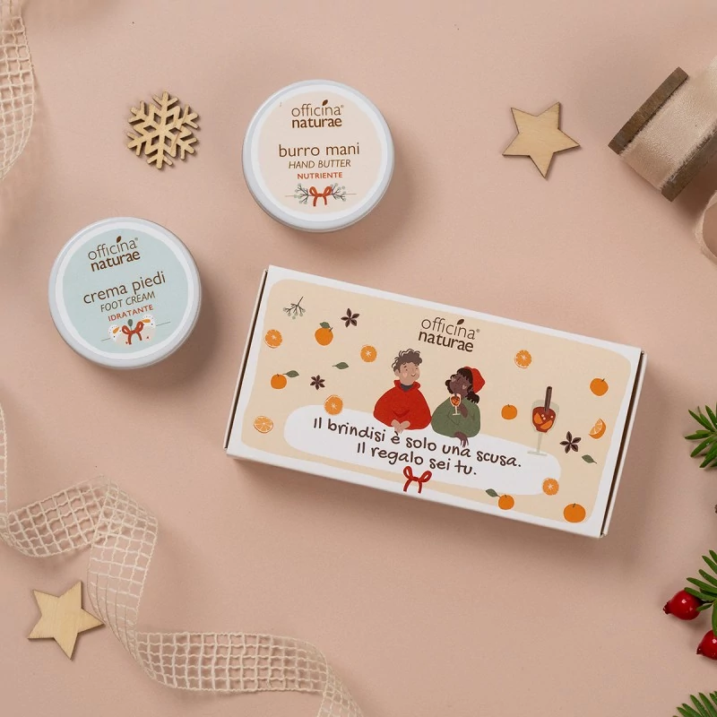 Box regalo Burro mani e Crema piedi - Officina Naturae