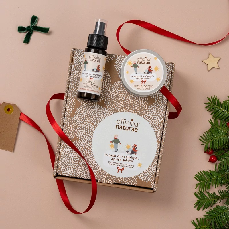 Box regalo Scrub Corpo e Olio di Mandorle - Officina Naturae
