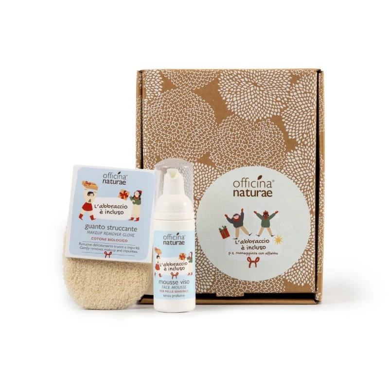 Box regalo Mousse viso & Guanto struccante - Officina Naturae