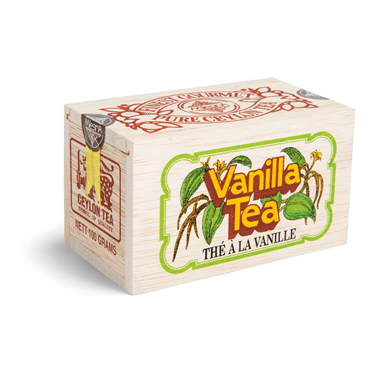 Tè aromatizzato alla vaniglia in confezione di legno - Mlesna
