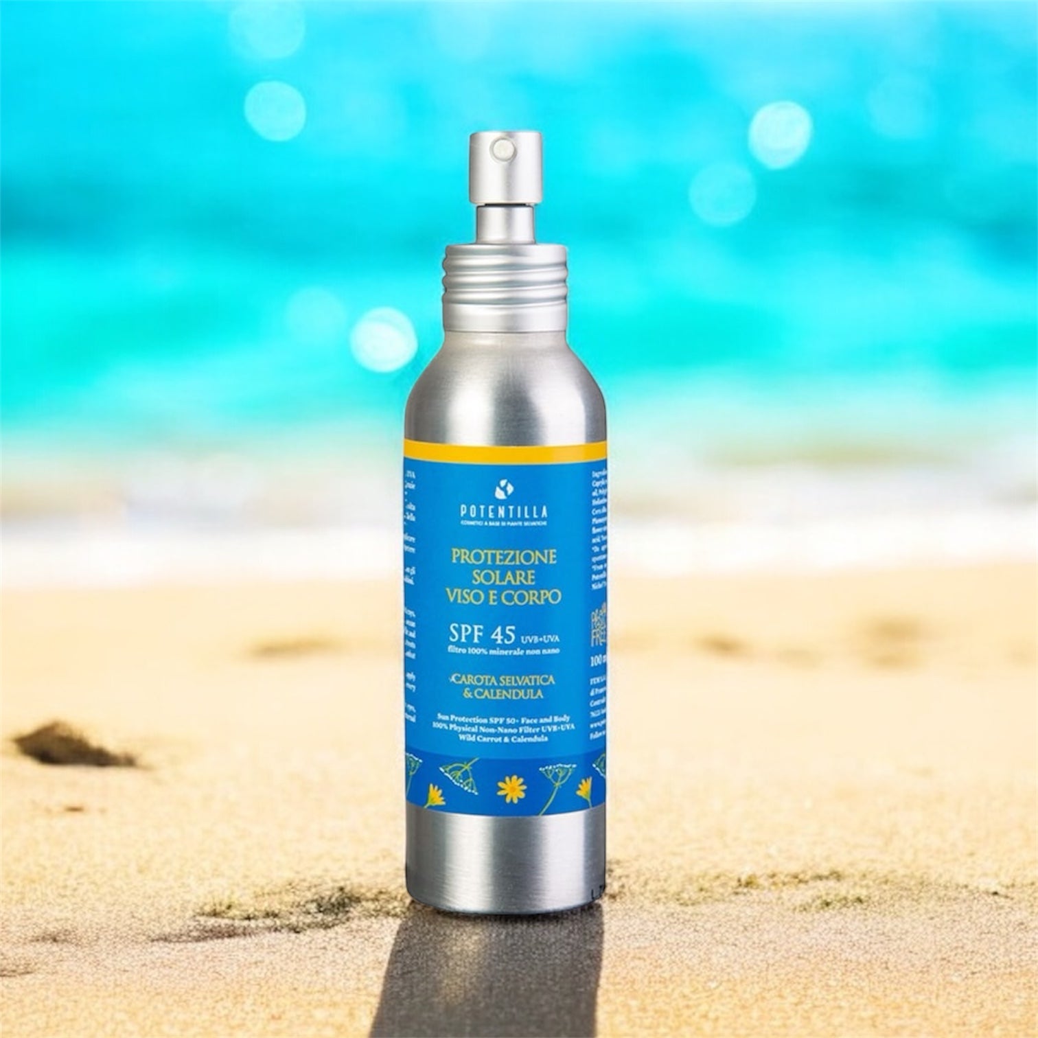 Protezione solare viso e corpo SPF 45 - Potentilla