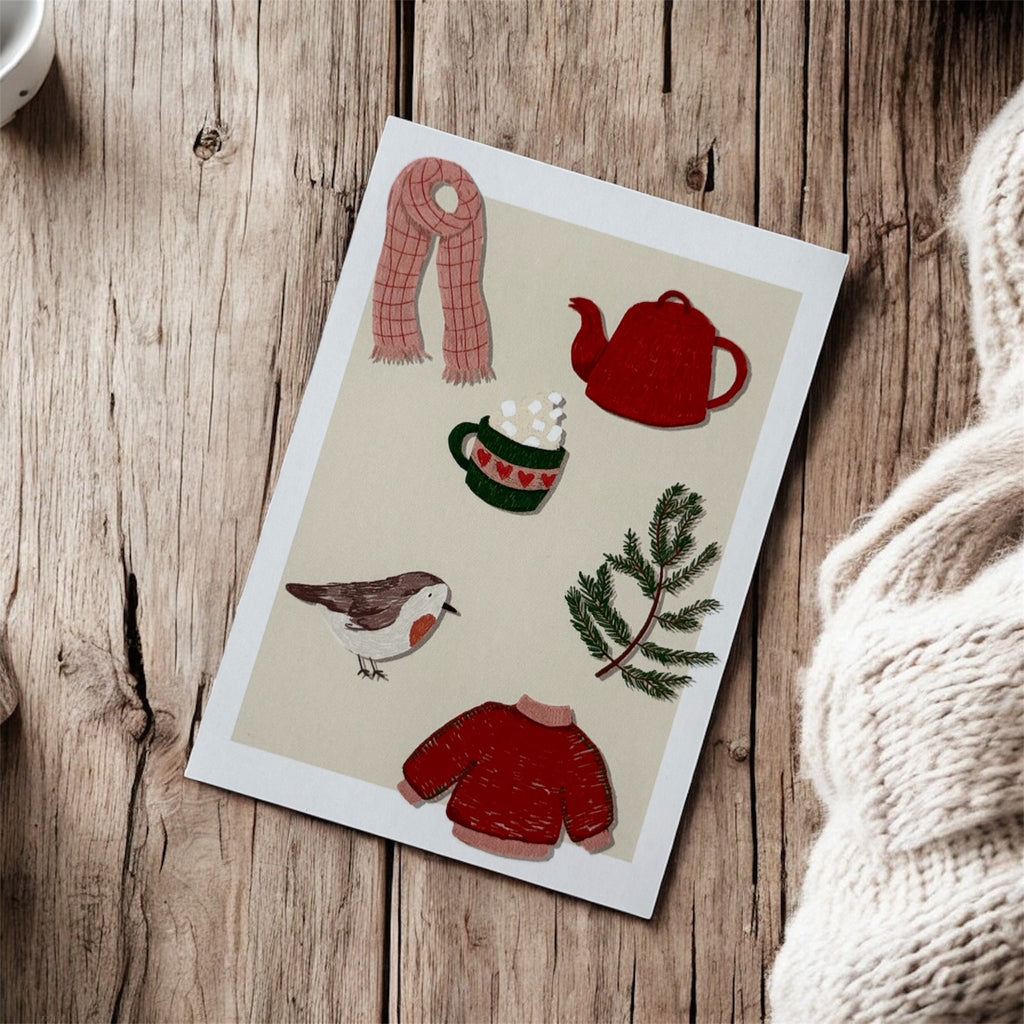 Biglietto auguri natalizio Cozy Winter