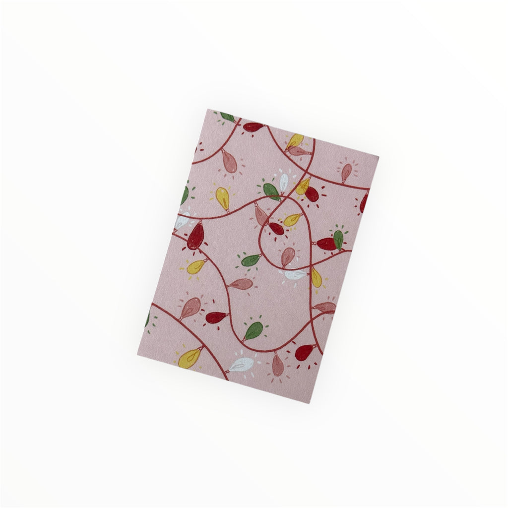 Biglietto auguri natalizio Lucine di Natale