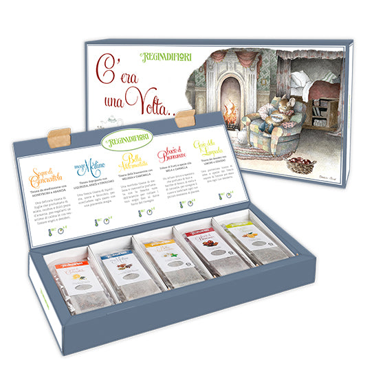 Confezione con Tisane assortite "C'era Una Volta" - Regina di Fiori