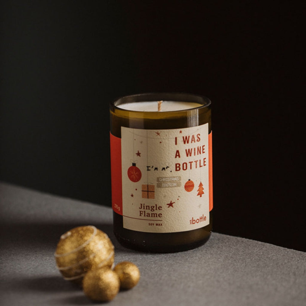 Candela in cera di soia Jingle Flame