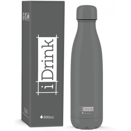 Bottiglia termica 500ml tinta unita grigio - iDrink
