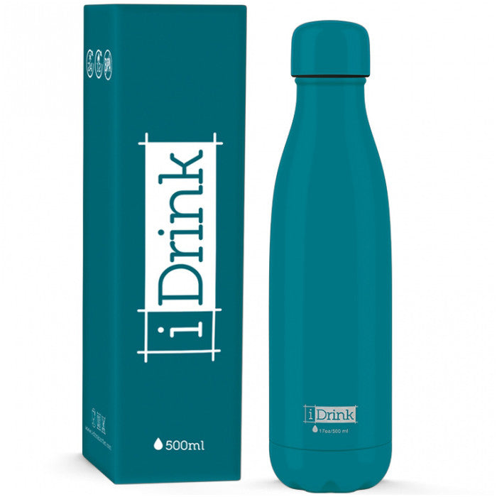 Bottiglia termica 500ml tinta unita verde petrolio - iDrink