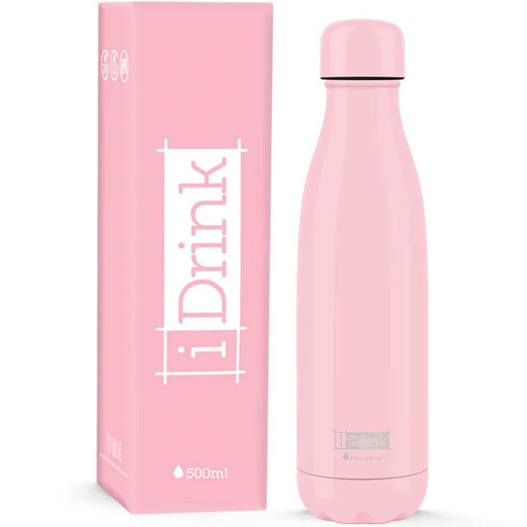Bottiglia termica 500ml tinta unita rosa - iDrink