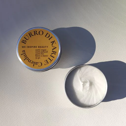 burro di karitè e calendula idratante barattolo