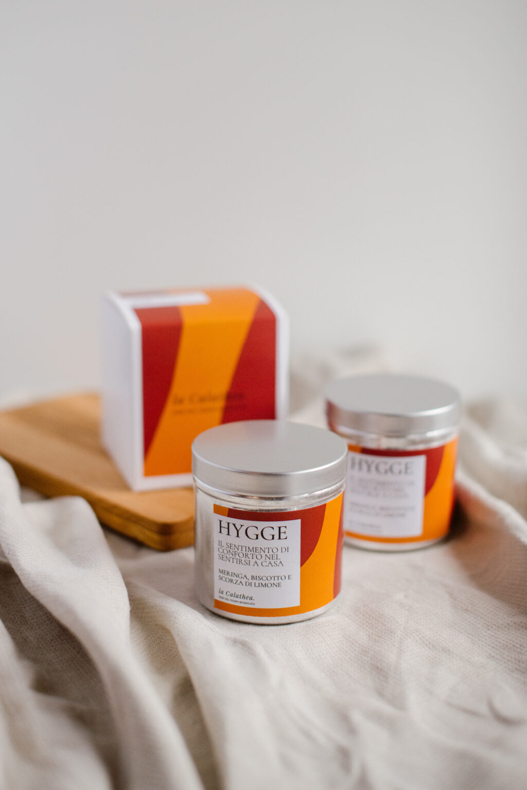 candela in cera di soia hygge