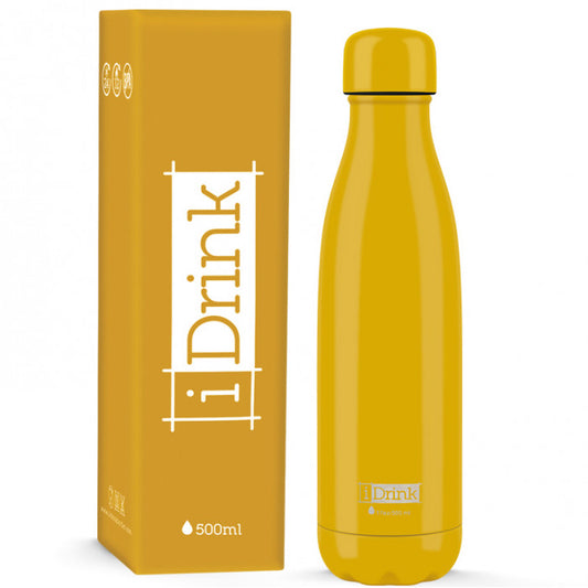 Bottiglia termica 500ml tinta unita senape - iDrink
