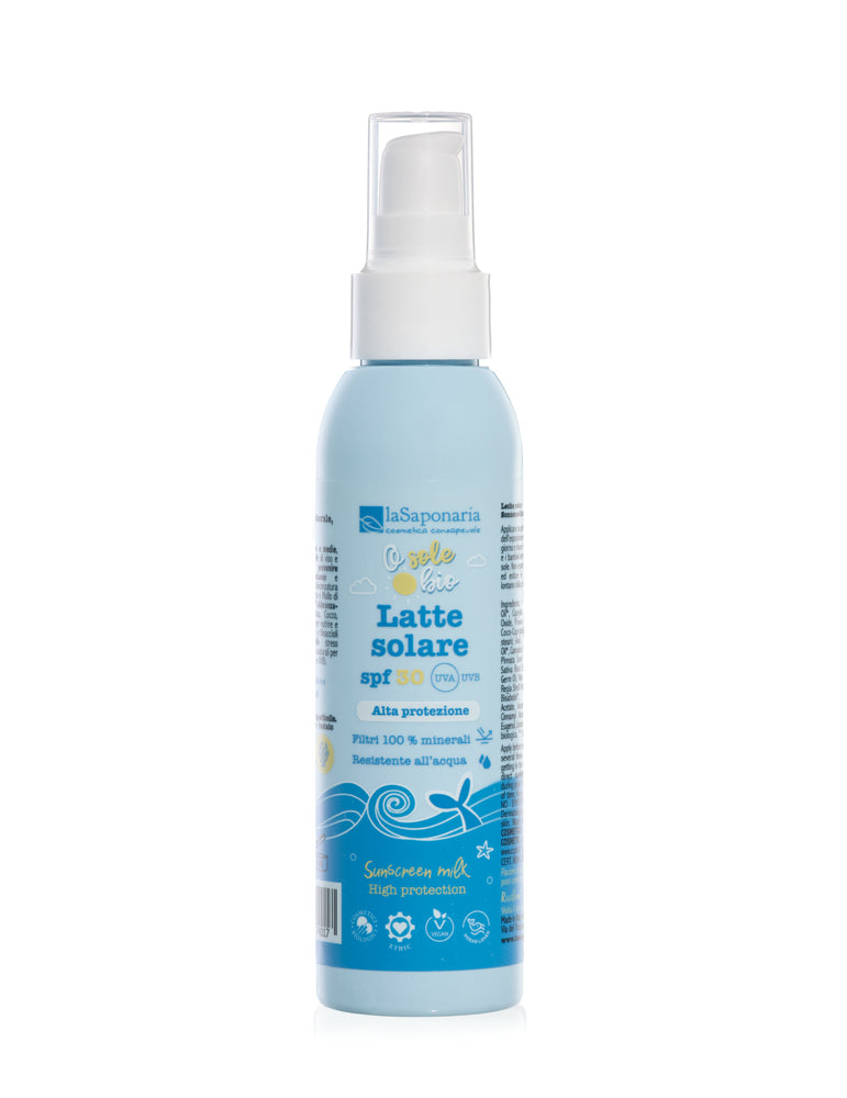 latte solare spf 30 la saponaria