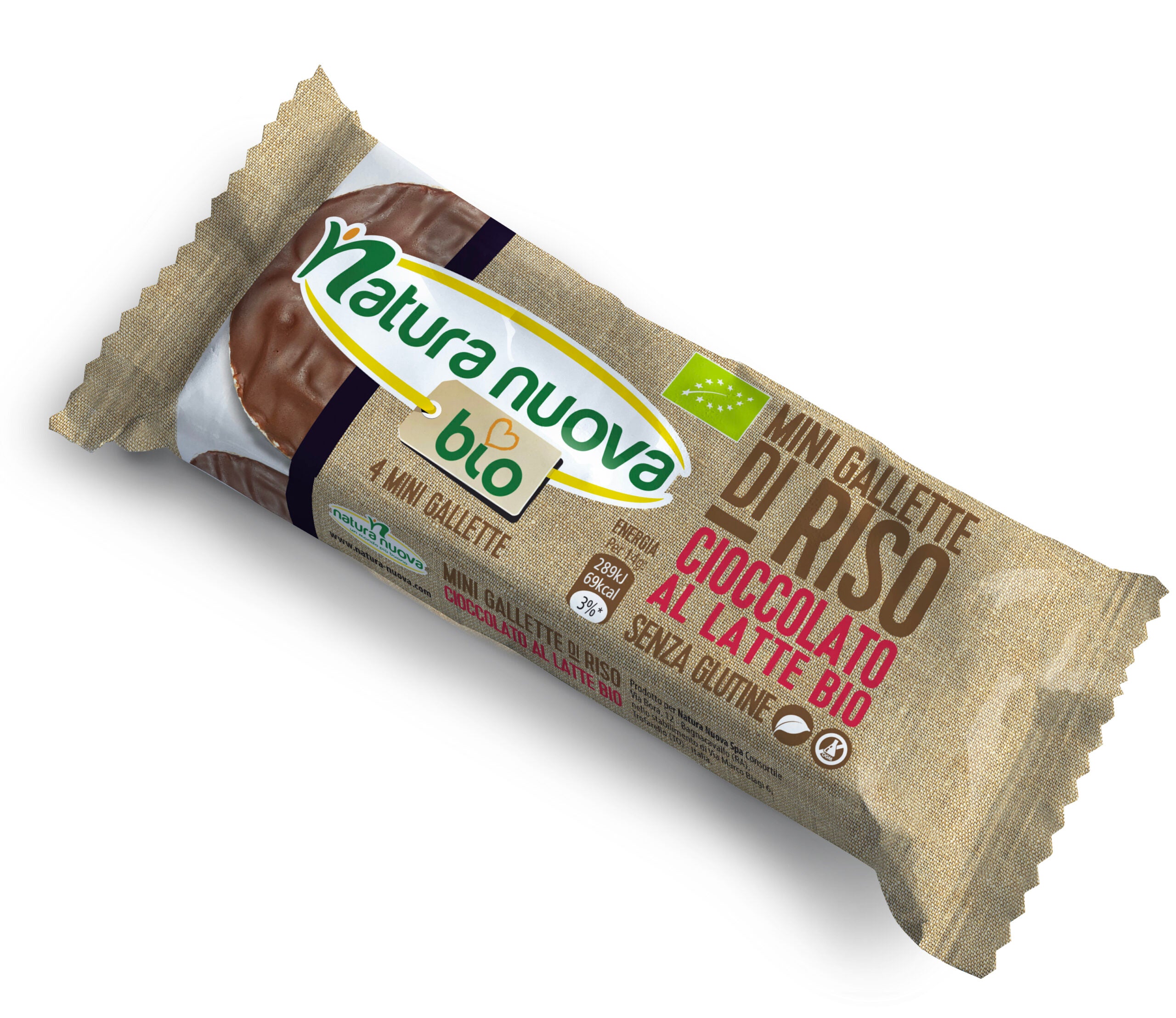 Mini gallette di riso al cioccolato - Natura Nuova