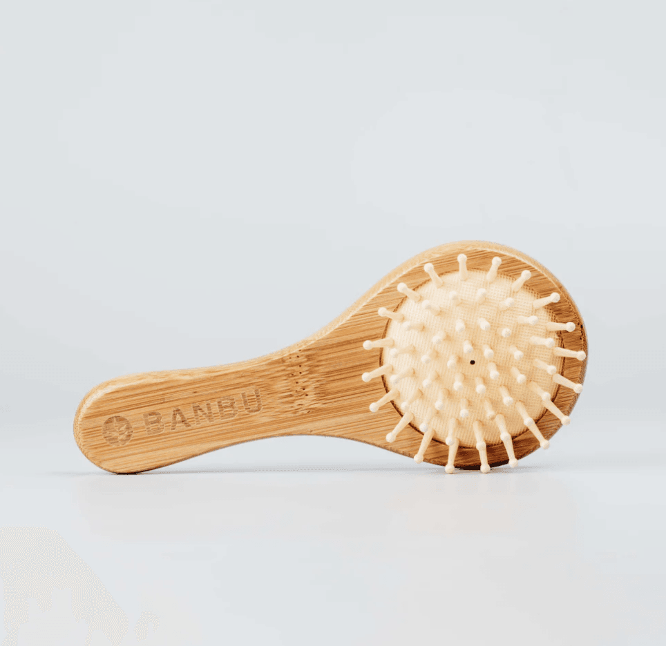 Spazzola capelli formato travel in legno - Banbu