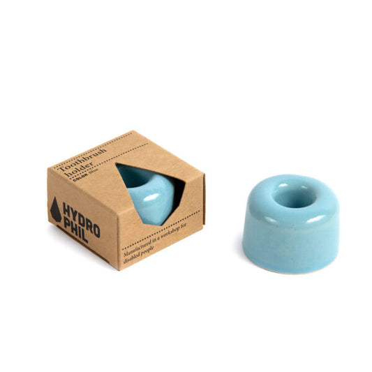 Hydrophil porta spazzolino singolo in ceramica blu 