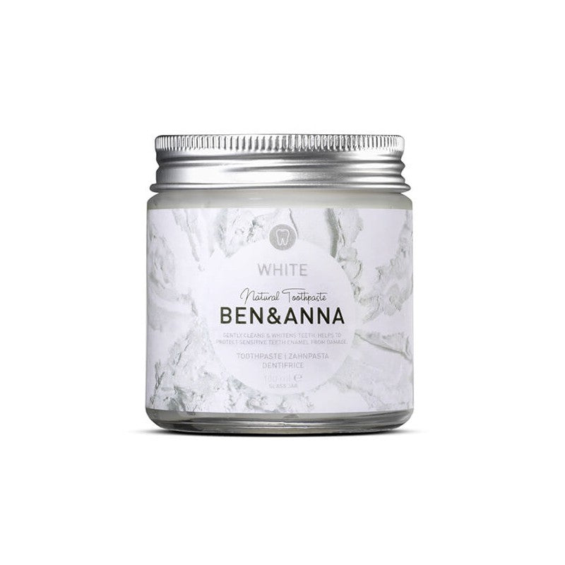 Ben e Anna dentifricio white barattolo in vetro