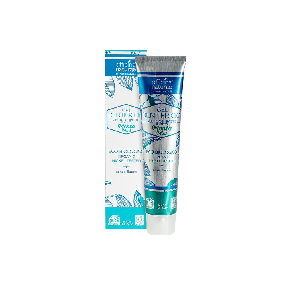 Officina Naturae dentifricio menta tubetto in alluminio